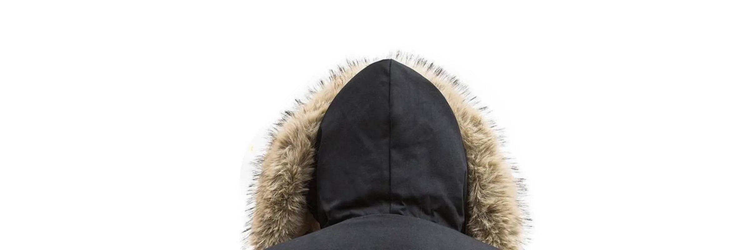 Y2K New American Cleanfit Fur Collar Imitation Mink Fur Hooded Cotton-padded Jacket Men Gothic Retro Hip-hop Short Tooling Coat