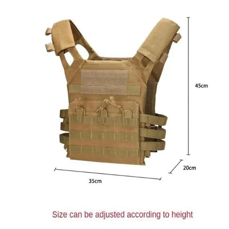 JPC Molle Plate Carrierr Lightweight Tactical Vest With EVA Foam Board CS Game Jungle Security Equipment Wearing Hunting Vest
