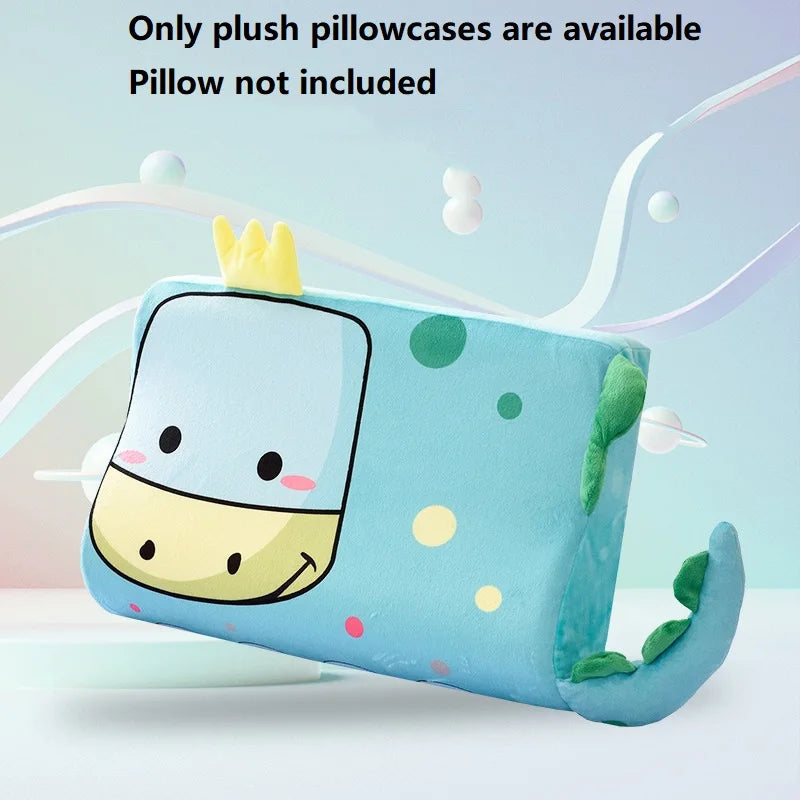 Four Seasons Baby Pillow Toddler Foam Bed Pillow Breathable Slow Rebound Baby Cartoon Neck Nursing Pillow Travel Cushion Bedding