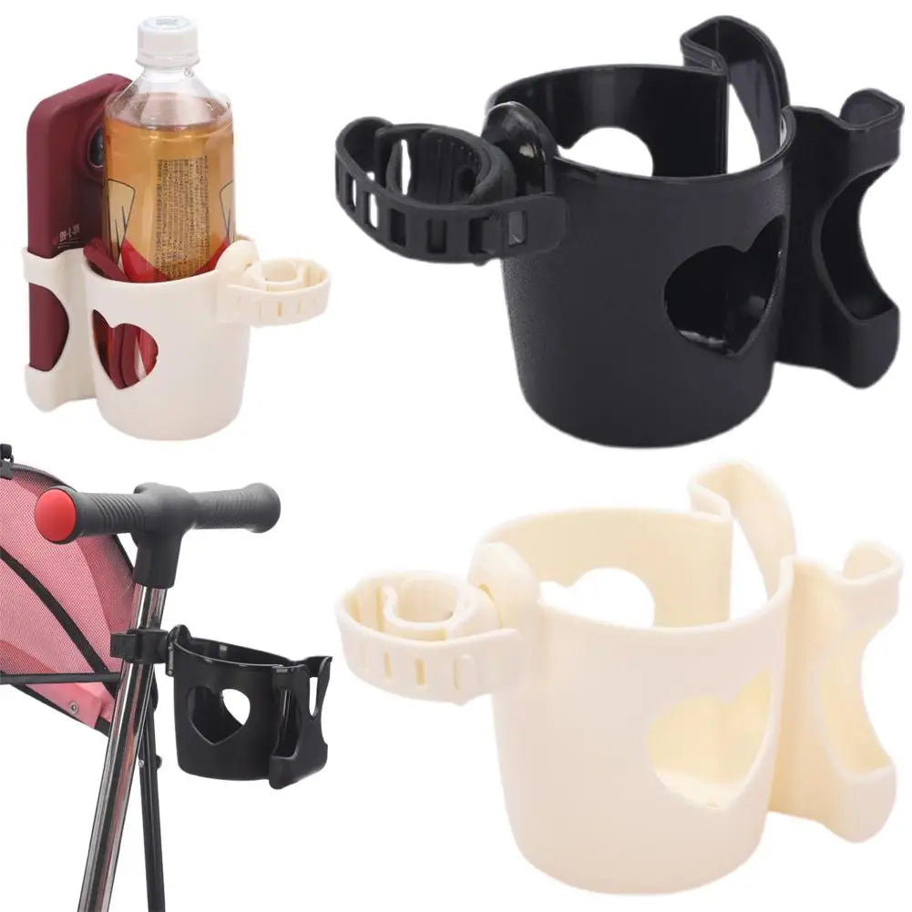 2-in-1 Baby Stroller Cup Holder Phone Holder Multifunctional Universal Infant Bottle Holder Stroller Accessories Cup Holder