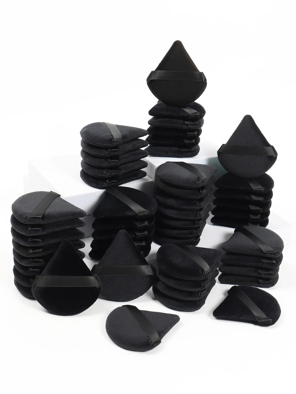 Black Velvet Triangle Makeup Sponge - Dual Use  for Foundation/Powder | Hypoallergenic Travel Essential