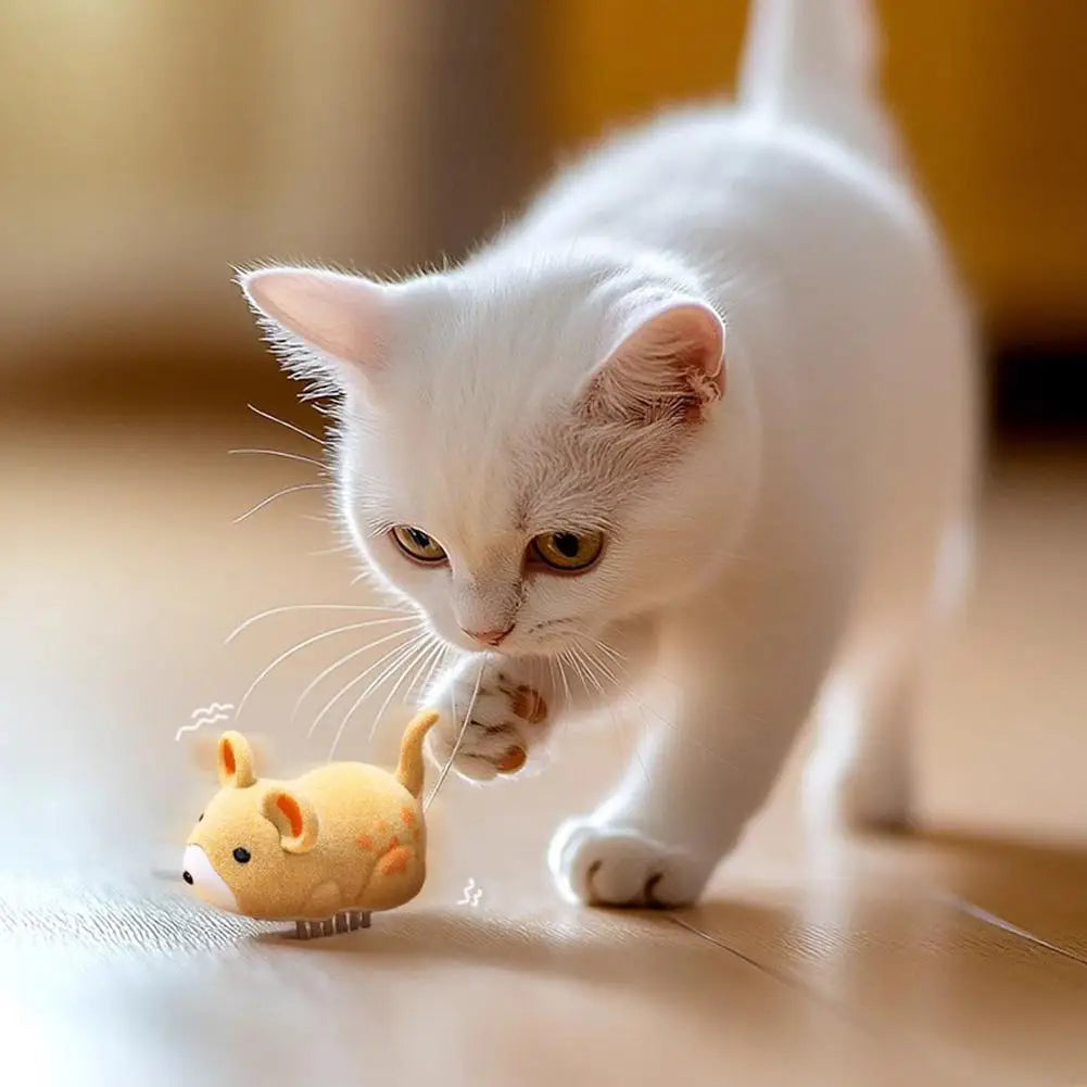 Interactive Cat Toys for Indoor Cats Cat Mouse Toy Electric Vibration Mouse Automatic Moving Kitten Toys Home
