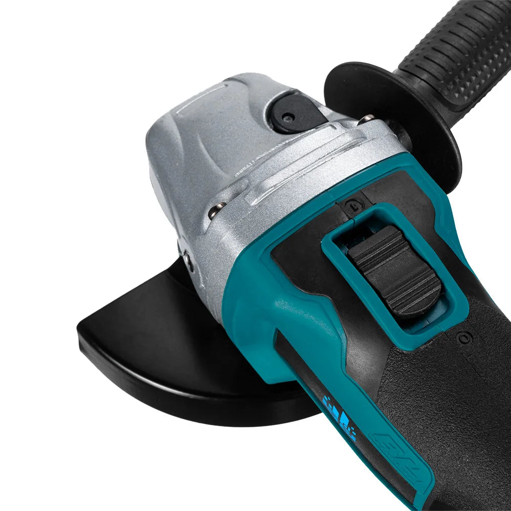 YOFIDRA 4 Gears Brushless Angle Grinder 125mm Cordless Cutting Polishing Cutting Machine Power Tool For Makita Battery Pin