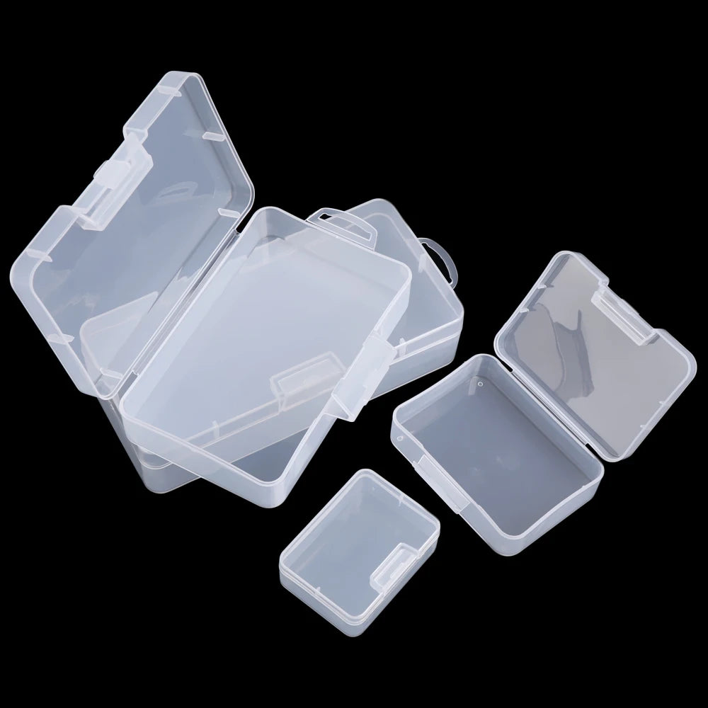 Plastic Box Transparent Jewelry Organizer Sample Box Small Tool Storage Box Nail Enhancement Tool Box Mobile Phone Repair Case