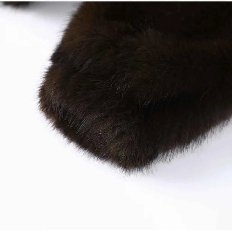 Women Solid Faux Fur Hooded Pullover Casual Full Sleeve Warm Loose Thick Tops Lady New Daily Chic Elegant Winter Outwear 2025