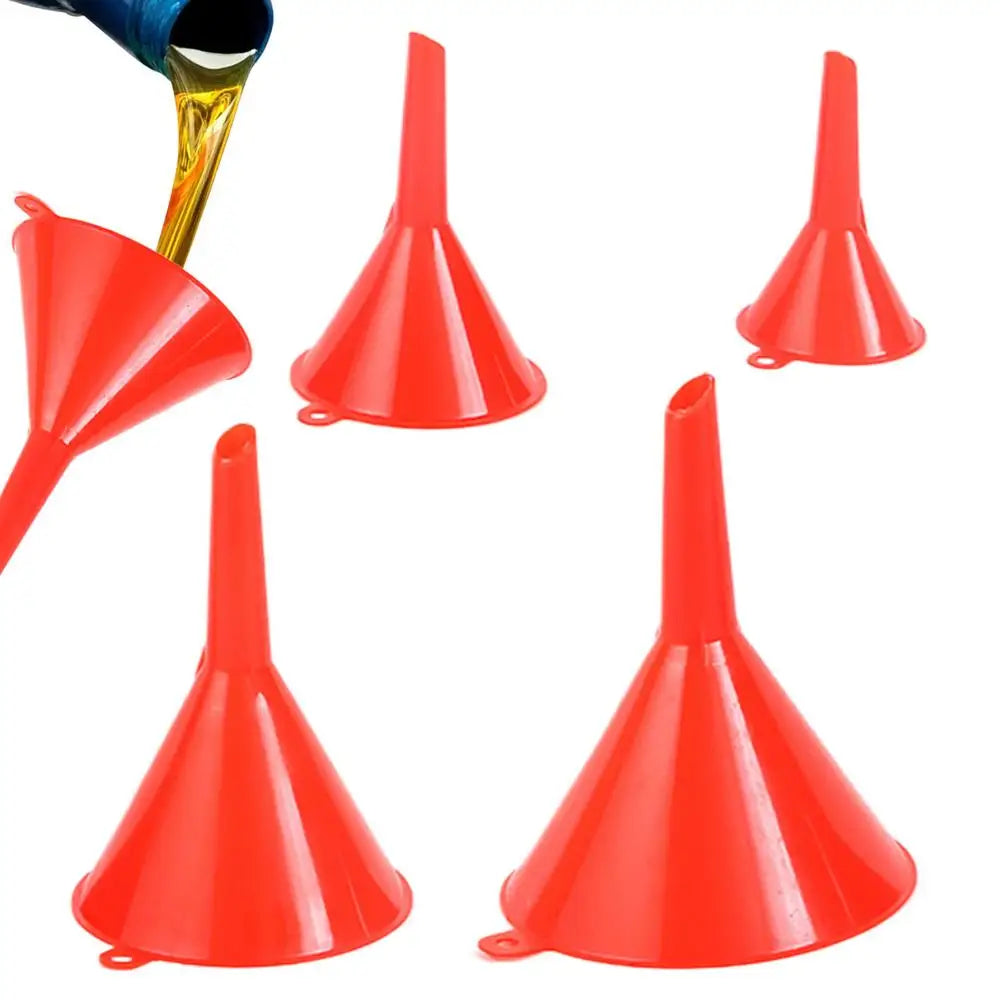 4Pcs Plastic Funnel Set for Car Gasoline Engine Oiling Funnel Auto Home Kitchen Function Portable Engine Oil Funnel tool