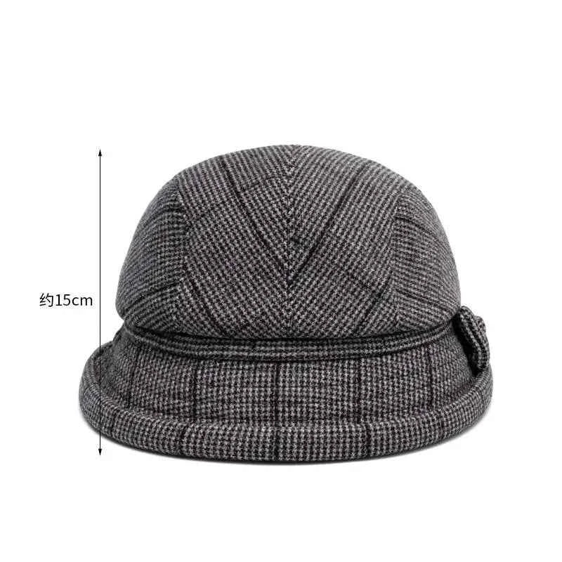 Elegant Women's Beret Hat With Bow - Autumn Winter Short Brim Beanie, Stylish & Warm Casual Headwear For Women Mother'gift New