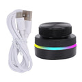 【New】Custom Rotary Knob with RGB Light Dual Knobs Page Turning Volume Controller 2.4G BT USB Support for Windows Black