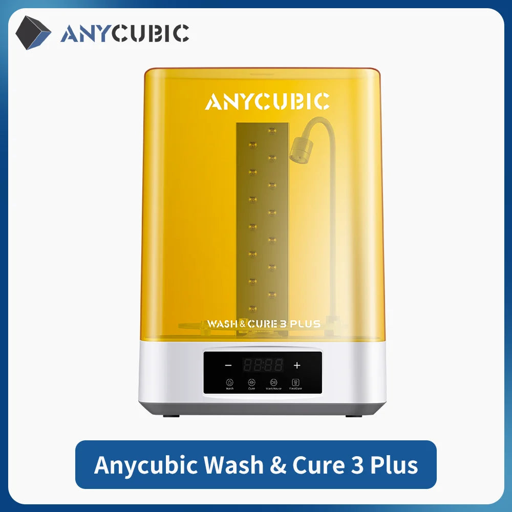 ANYCUBIC Wash & Cure 3 Plus Washing Curing Machine For LCD Resin 3D Printer For M7 Pro/Photon P1 Cleaning Size 228*128*250 mm