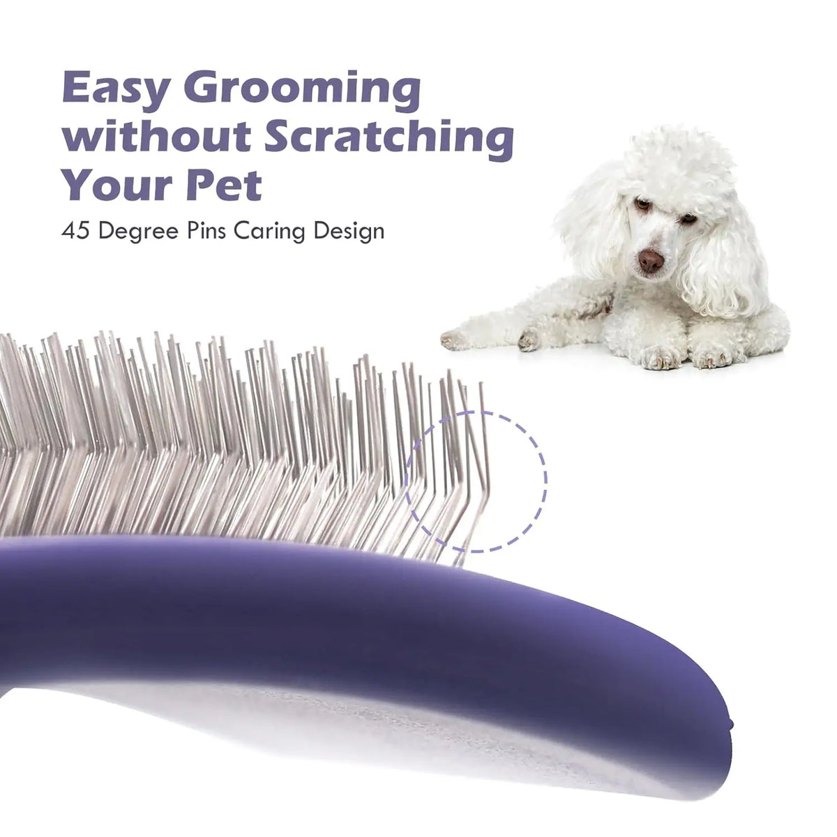 Dog Grooming Brush for Shedding and Detangling