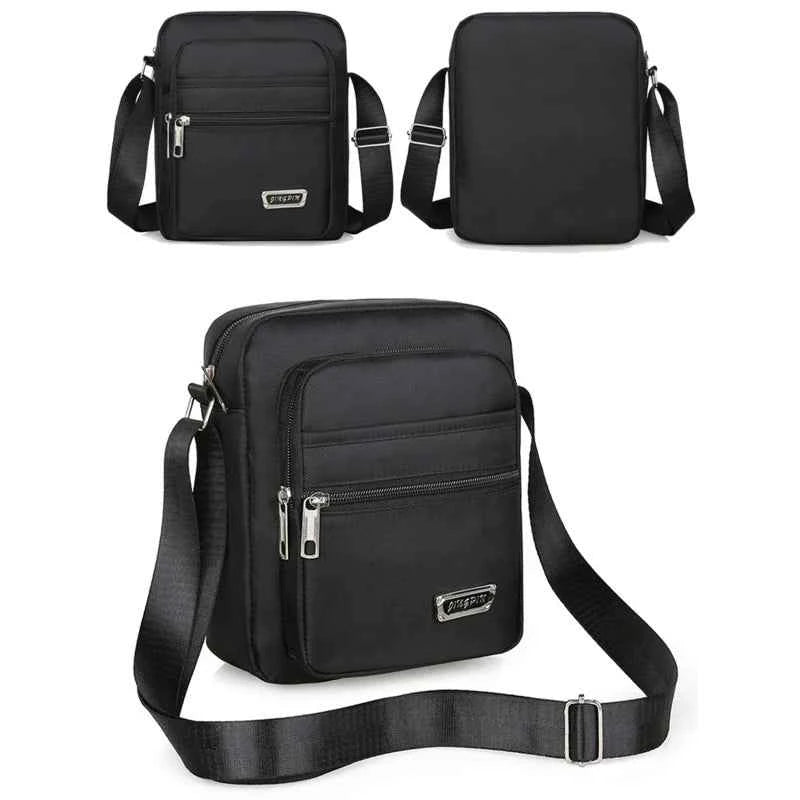 Brand New Men Crossbody Bags Male Nylon Shoulder Bags Boy Messenger Bags Man Handbags for Travel Casual Large Satchel Grey