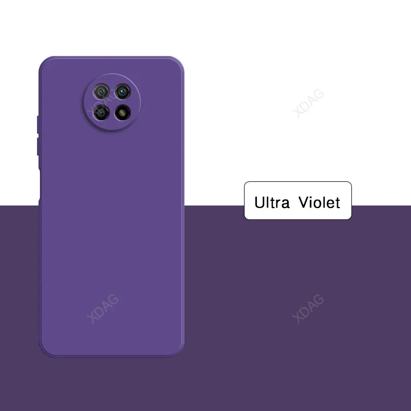 Original Basic Phone Case Cover for Xiaomi Redmi Note9 Note 9T 9 Pro 9Pro Max 9S 5G Square Silicone Soft Back Fundas Accessories