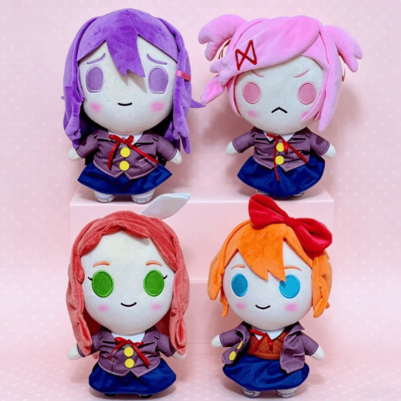 DDLC Doki Doki Literature Club Plush Toys Anime Monika Natsuki Sayori Yuri Stuffed Doll Kawaii Cotton Soft Plushie For Kids