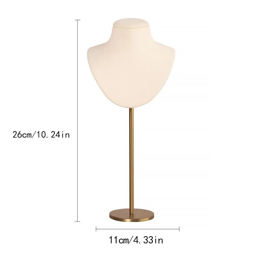 Jewelry Stand Display Necklace Holder T-Bar Plated Metal Tabletop Jewelry Organizer Tower for Show Jewelry Hanging Pendant