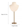 Jewelry Stand Display Necklace Holder T-Bar Plated Metal Tabletop Jewelry Organizer Tower for Show Jewelry Hanging Pendant
