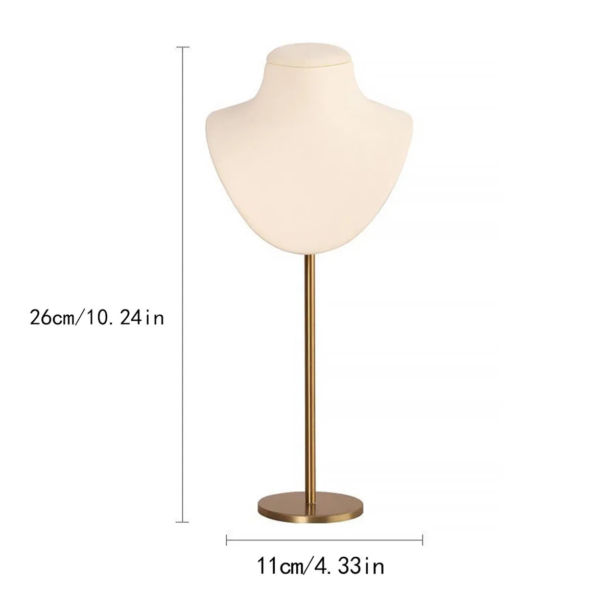 Jewelry Stand Display Necklace Holder T-Bar Plated Metal Tabletop Jewelry Organizer Tower for Show Jewelry Hanging Pendant