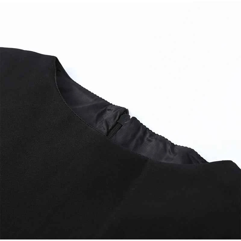 Cinching Waist Solid Mini Dresses Women Elegant Cap Sleeves Slim Fit Short A Line Dress 2025 New Summer Vacation Party Gowns