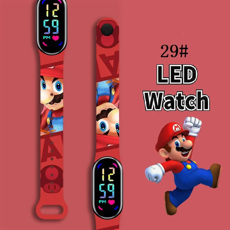 Kids LED Watch Touch Control Digital Watch Silicone Strap Waterproof Sport Wristwatch for Boys Girls Children Birthday Gift