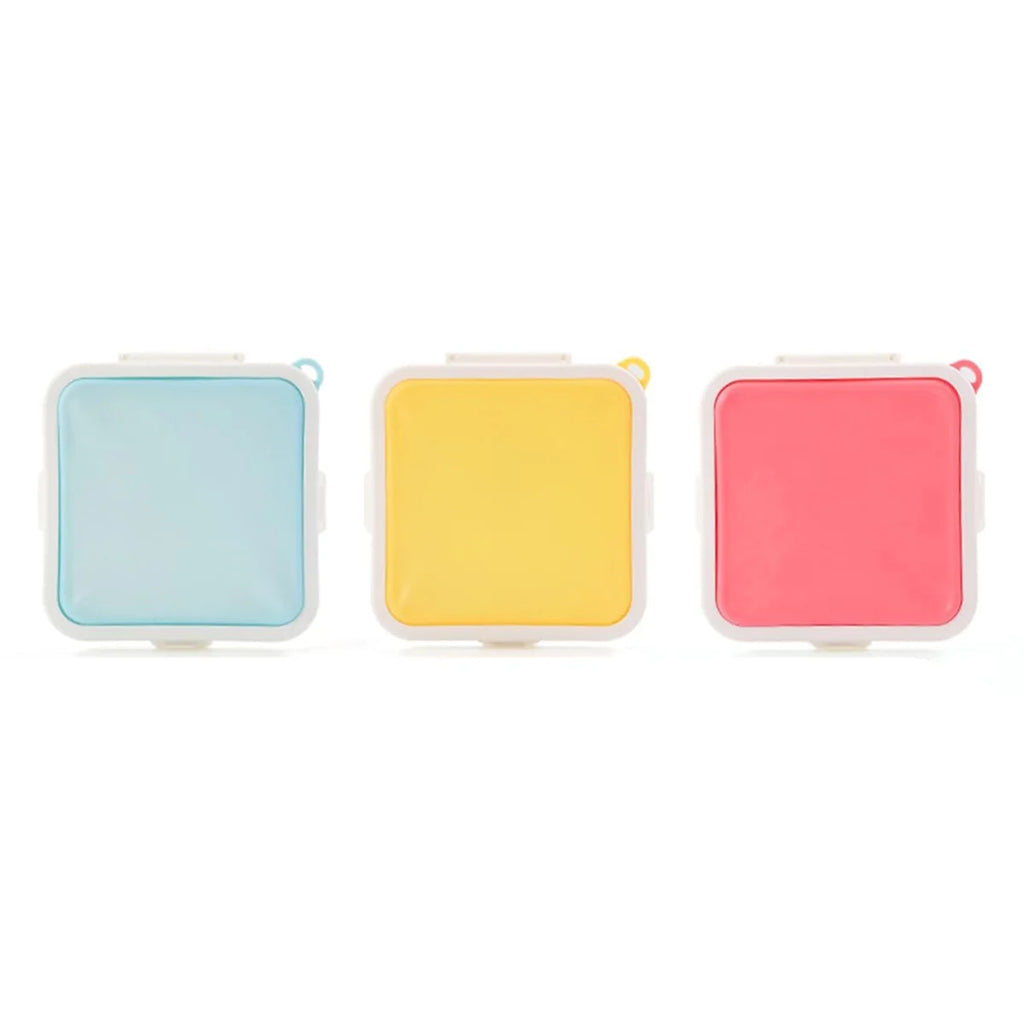Sandwich Containers Silicone Sandwich Storage Box for Lunch, Travel - Snap-Off for Fruit, Salad, Snacks and Food Storage