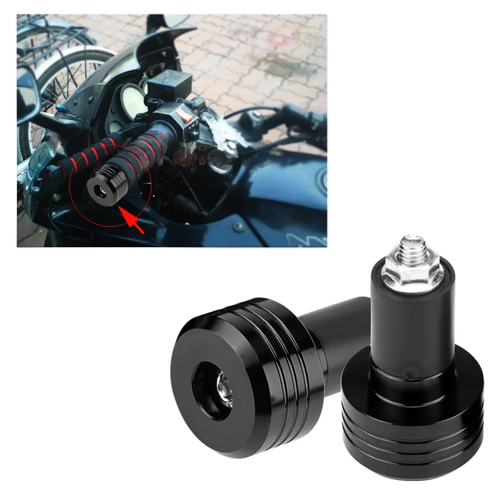 Handlebar Ends Weight Balance Plug Pair of 22mm  Aluminum Motorcycle Grip Handlebar Ends Weight Balance Plug