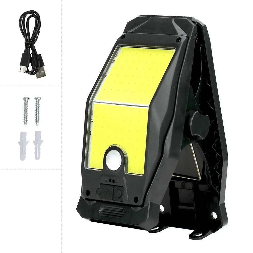 Motion Sensor Solar Garden Lights Solar Powered 3 Modes Solar Clip-on Lamp Waterproof Easy To Install Garden Wall Light