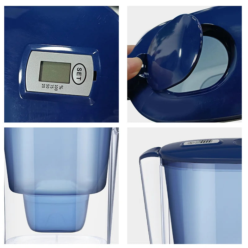 Household Filter Kettle 6 Filter Device Activated Carbon Water Purifier Filter Cartridges Replacement Non-toxic Wate Filter 3.6L