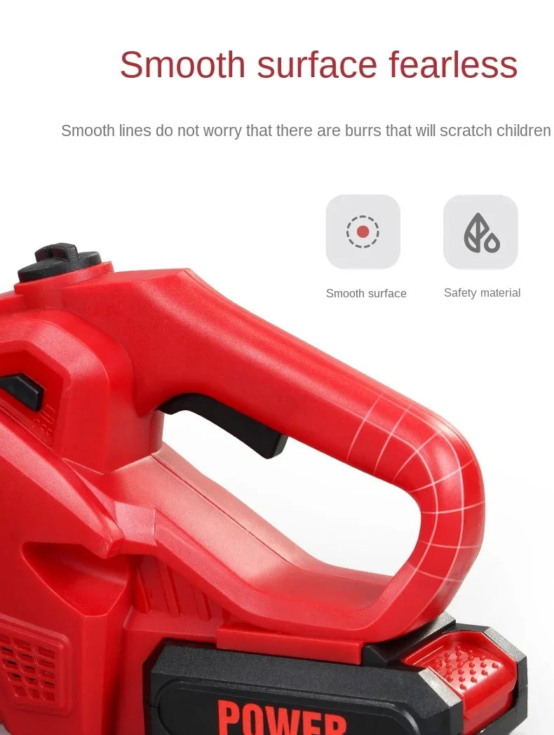 Children Electric Toolbox Pretend Play Toys Baby Simulation Tools Repair Lawn Mower Saw Hair Dryer Toy Maintenance Tool for Kid