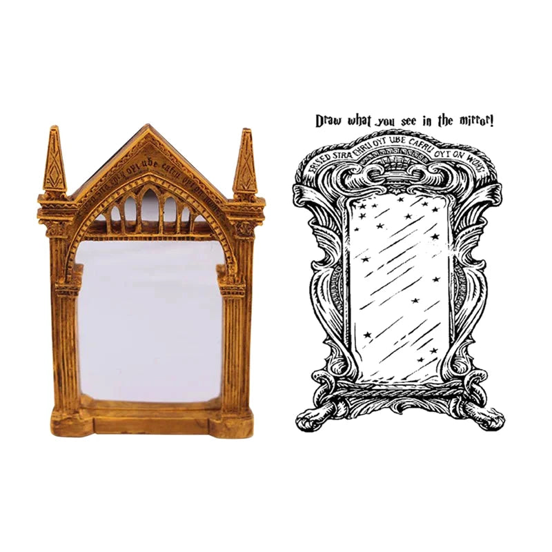 Standing Bookshelf Mirror of Erised Decor Wizarding Witchy Magical Objects Home Decor Fantasy Gift Wizard & Witch Themed Rooms
