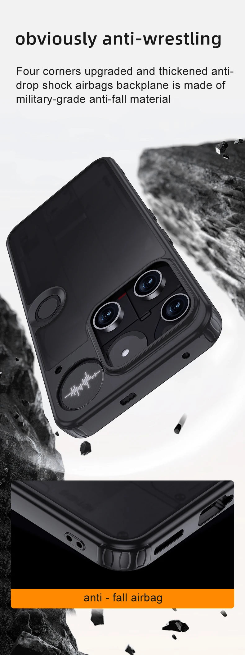 Magnetic Wireless Charging Armor Magsafe Case For Nothing Phone 3 2 1 2 Plus 3a Pro Military Shockproof Back Cover