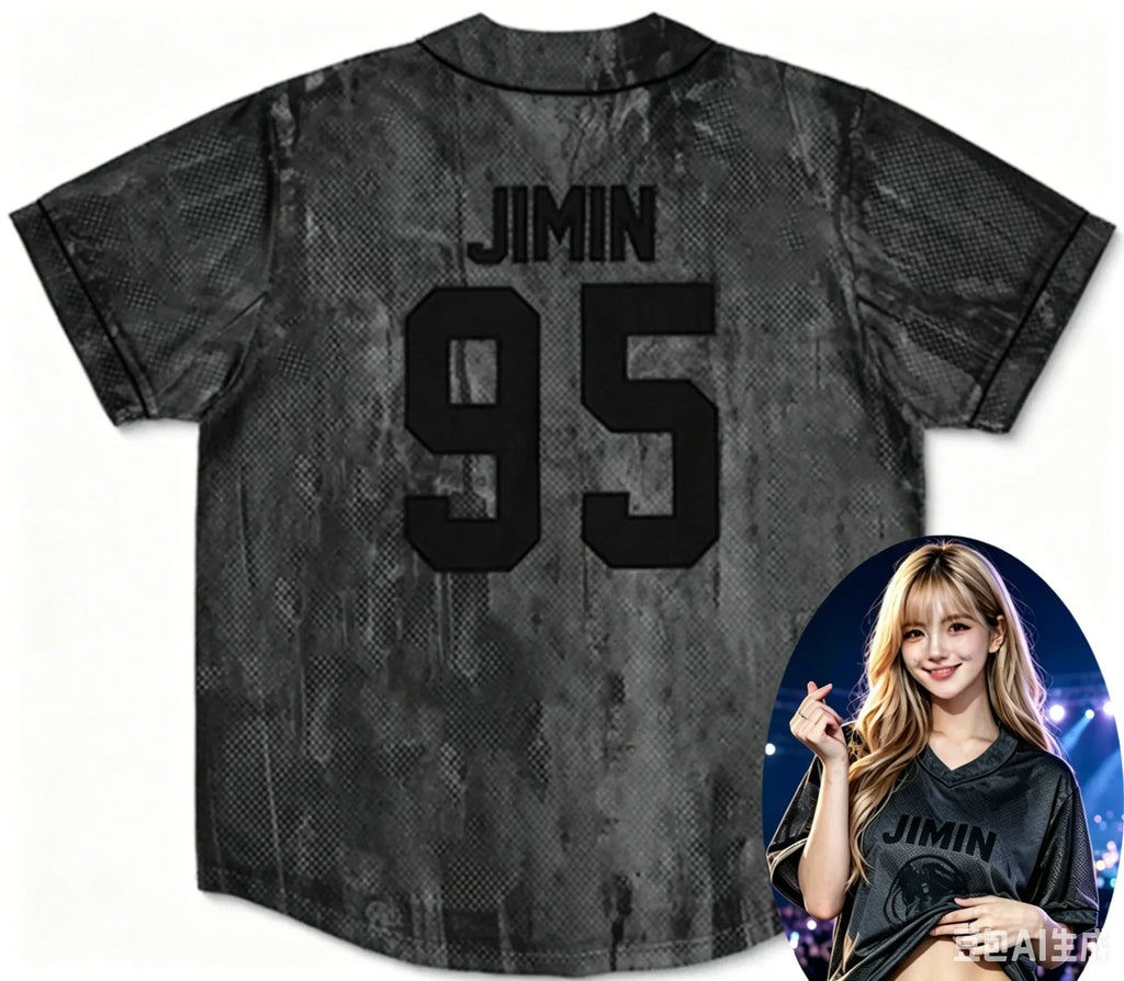 2026 Men Women KPOP #97 V-neck T-shirt Personalize Print Teen Daily Sports Jersey Suitable for Street Dance Family Matching Kids
