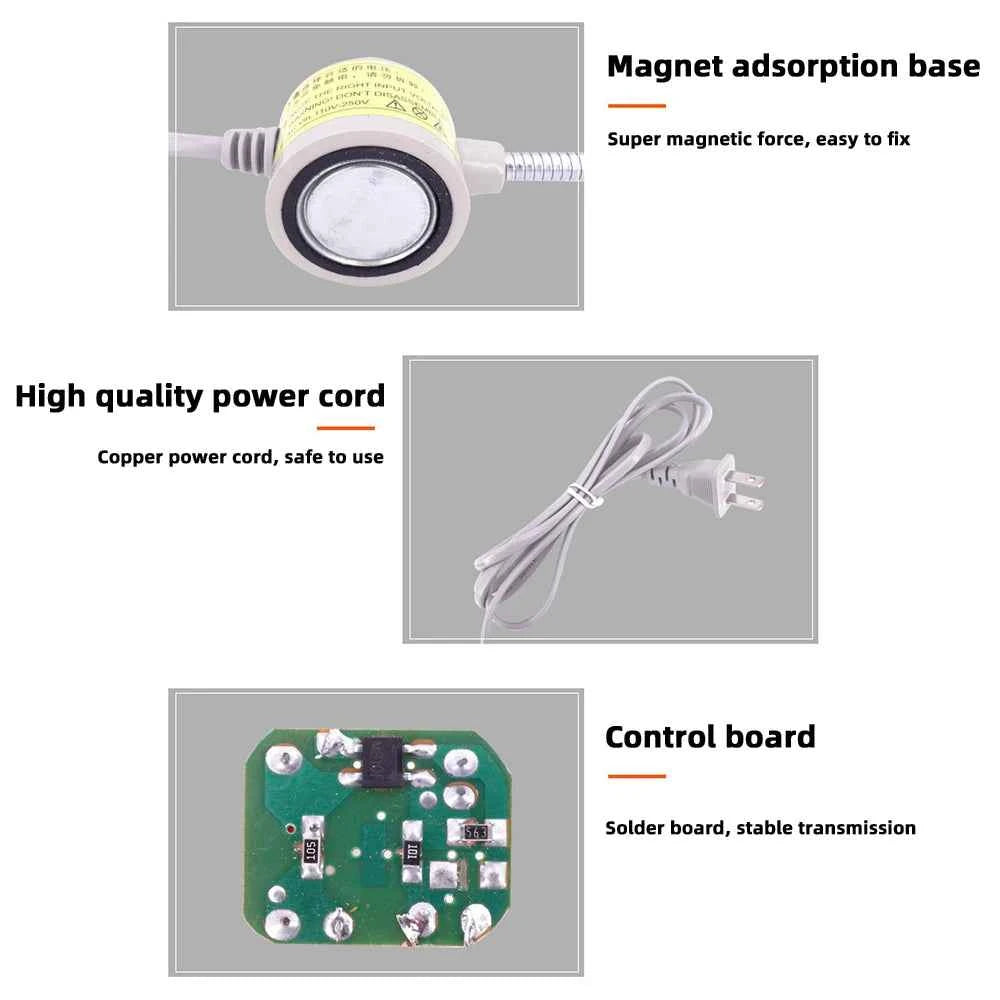 30 LED Industrial Sewing Machine Lighting Lamp Clothing Machine Accessories Work Light 360° Flexible Gooseneck Industrial Lights