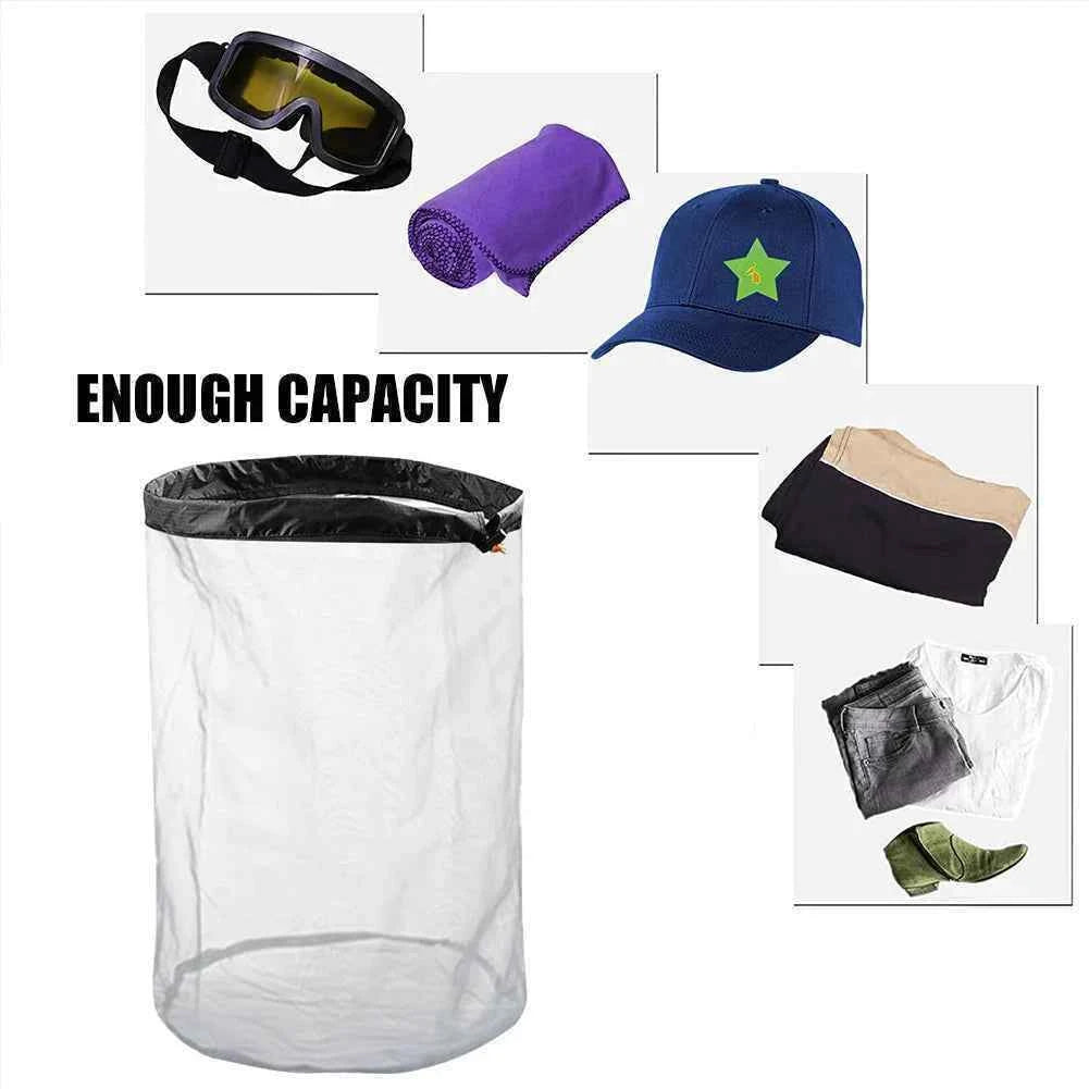 Compression Bag Portable Waterproof Drawstring Travel Sundry Bag Dustproof Space Saving Carry Pouch for Camping Travel Hiking