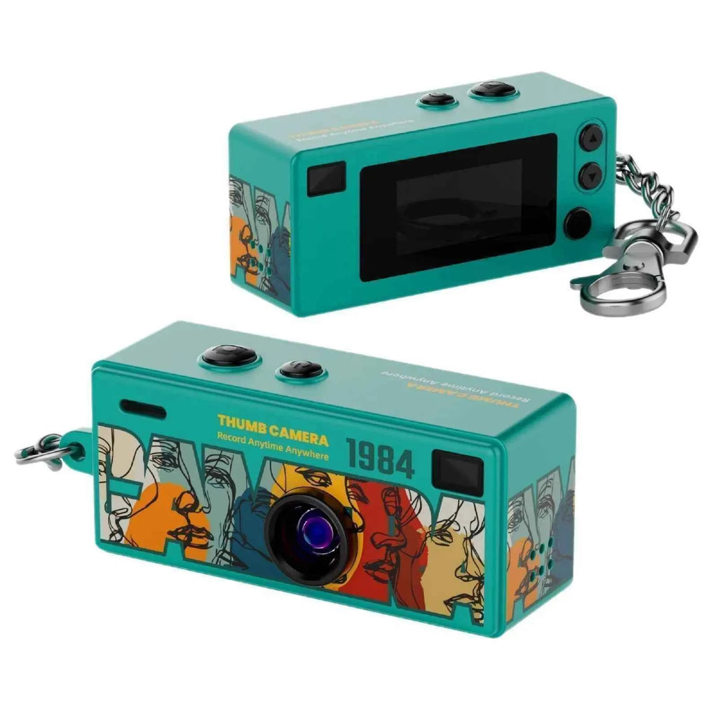 Thumb Camera 1080P FHD, 130° Wide-Angle Lens with AF Autofocus & Fill Light, Portable Mini Camera with TFT LCD Screen mini CCD