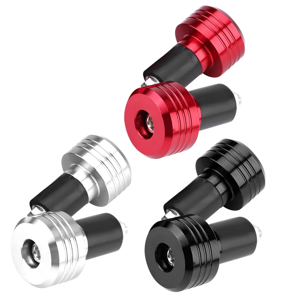 Handlebar Ends Weight Balance Plug Pair of 22mm  Aluminum Motorcycle Grip Handlebar Ends Weight Balance Plug