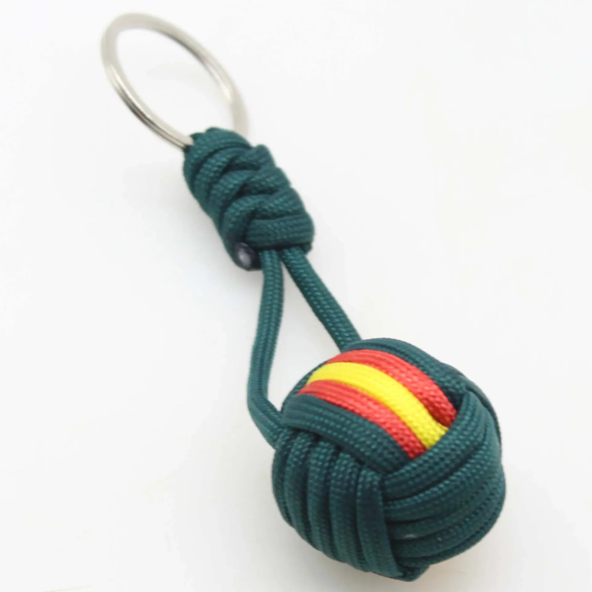 Militar Parachute Woven Rope Ball Portable Chaveiro Lanyard Key Ring Monkey Fist Key Chains, Outdoors Survival Tool Jewelry