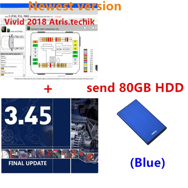 2023 Hot Newest Version Autodata 3.45 Auto Repair Software Auto-Data 3.45 Car Software Information Auto Data Install Video Guide