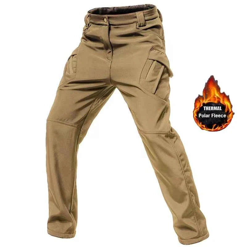 Winter Autumn Tactical Jackets Elastic Men Fleece Waterproof Suits Fishing Warm Hiking Camping Tracksuits Set Hood Coat S-5XL