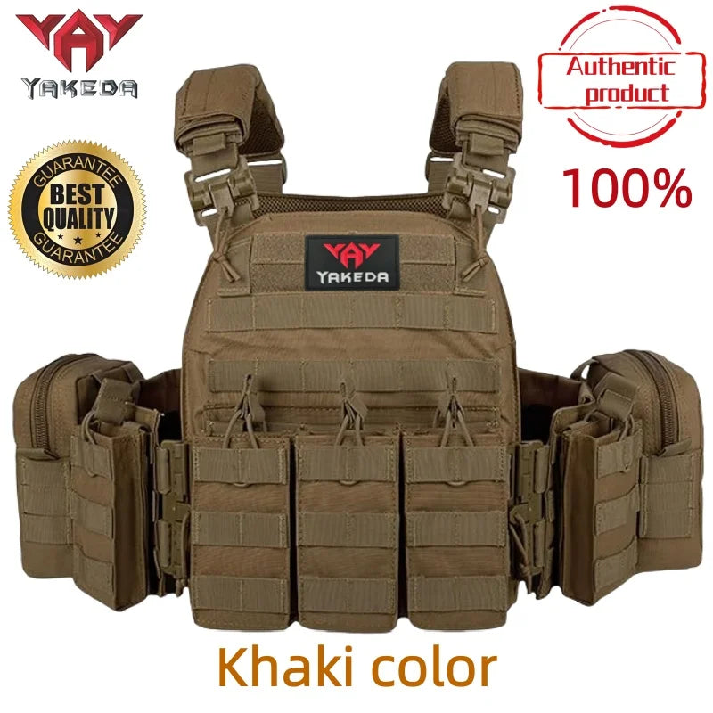 YAKEDA Quick disassembly training vest, detachable and expandable, comfortable, breathable, wear-resistant and tear resistant