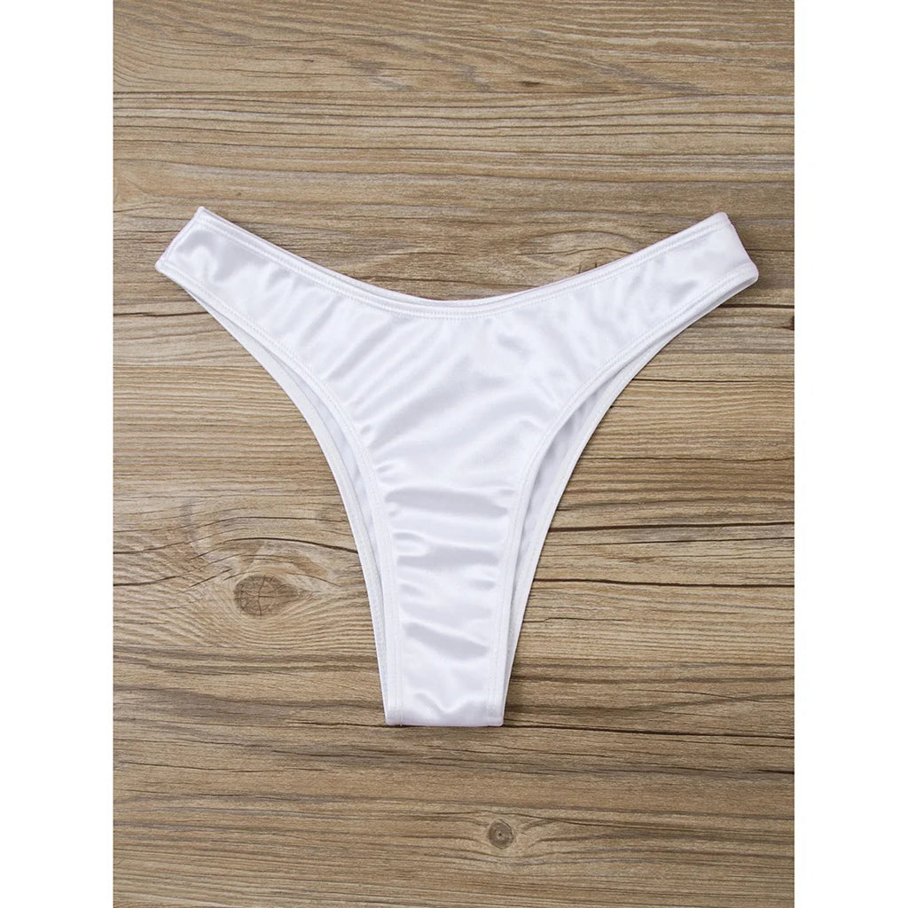 New Sexy Bandeau Strapless Bikini Female Swimsuit Women Swimwear Two-pieces Bikini set Padded Bather Bathing Suit Swim V4647D