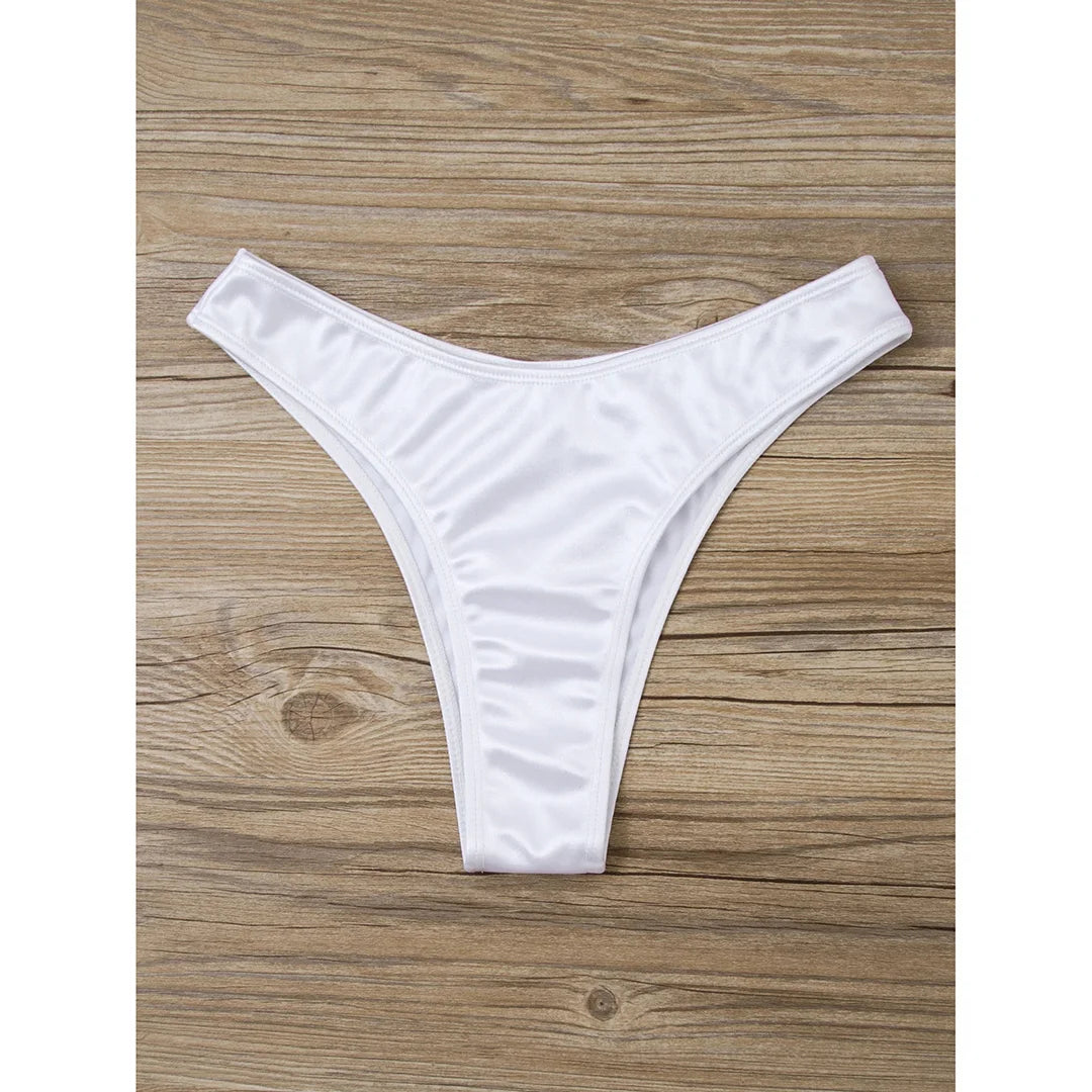 New Sexy Bandeau Strapless Bikini Female Swimsuit Women Swimwear Two-pieces Bikini set Padded Bather Bathing Suit Swim V4647D