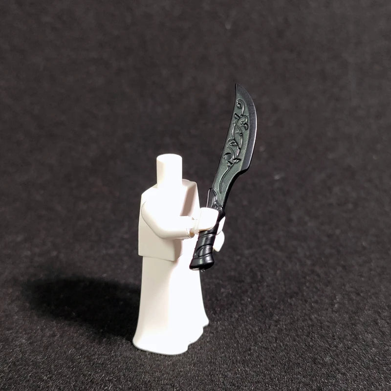 10PCS/SET Middle Ages Knights Elf  MOC  Shield Sword  Spear  For 4cm Mini Dolls  Building Blocks Brick Toys For Kid