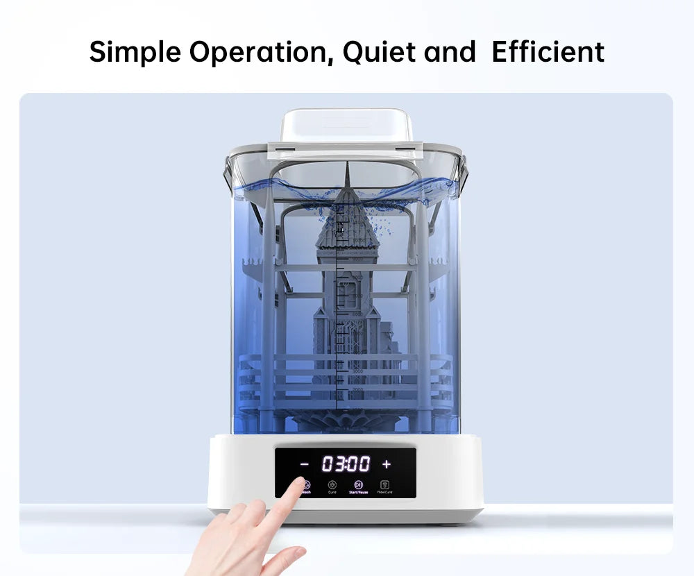 ANYCUBIC Wash & Cure 3 Plus Washing Curing Machine For LCD Resin 3D Printer For M7 Pro/Photon P1 Cleaning Size 228*128*250 mm