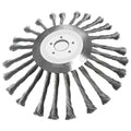 10 Inch Steel Wire Wheel Brush Universal Garden Grass Trimmer Head Removal Rust Weed Brush Cutter Head Lawn Mower Brush Cutter