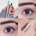 Ultra-fine 2 Point Silver Eyebrow Pen Liquid Wild Eyebrow Tattoo Waterproof 2 Fork Silkworm Brow Pen Easy To Grip Eye Makeup