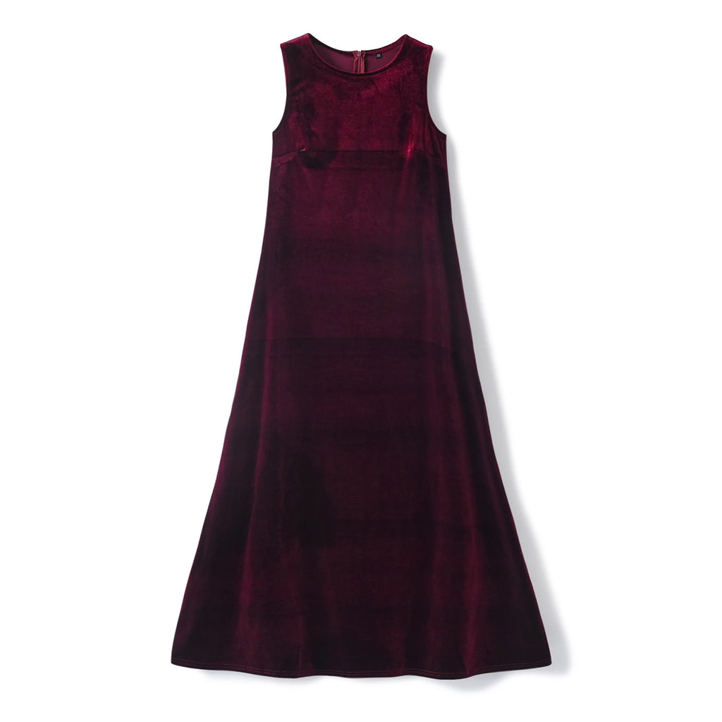 2024 AW Mail's Sister Matching Clothing Women Sleeveless Long Velvet Dress Ladys Knitted Pullover Female Top
