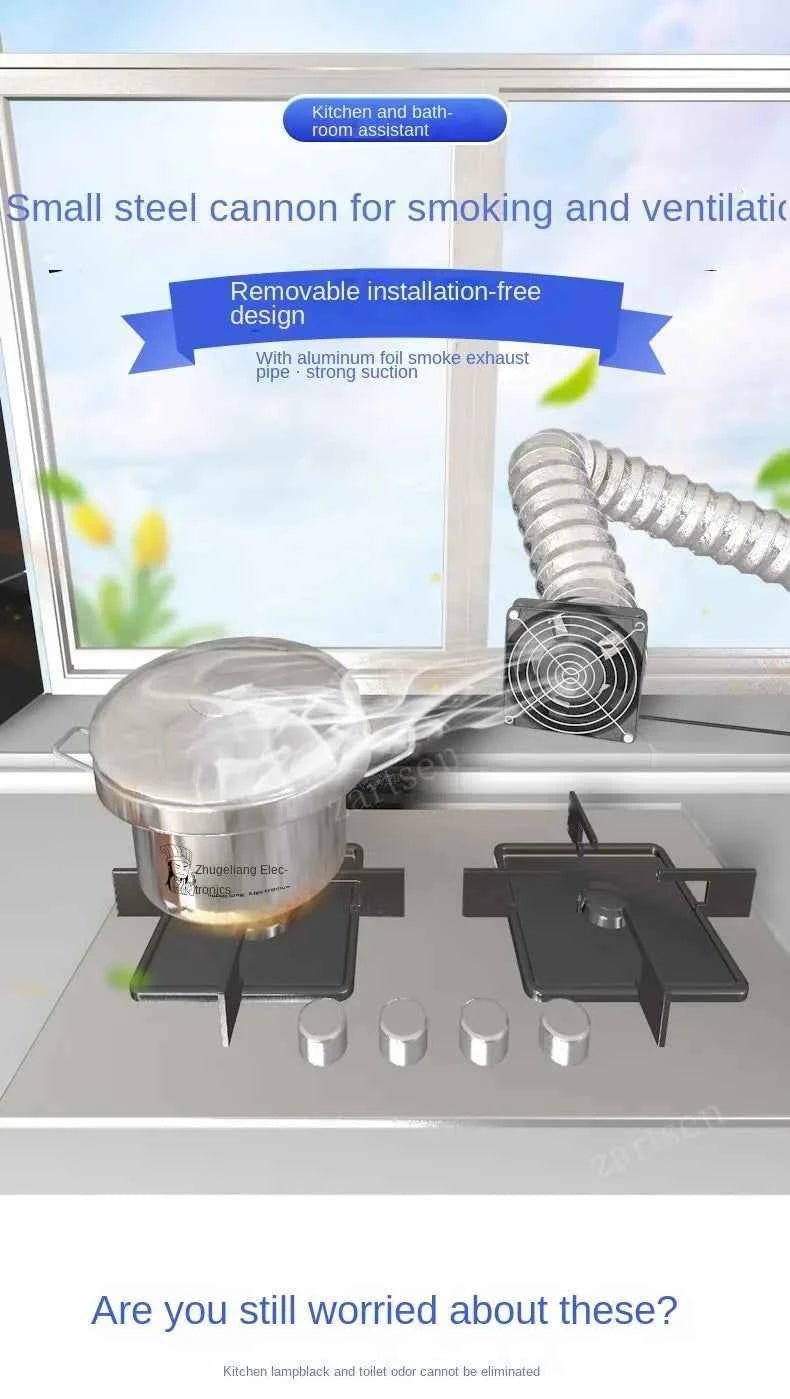 Adjustable Speed Solder Smoke Absorber ESD Fume Extractor Fan Pipe Duct Exhuast Fan with 2M Pipe Tub Ventilation Fan