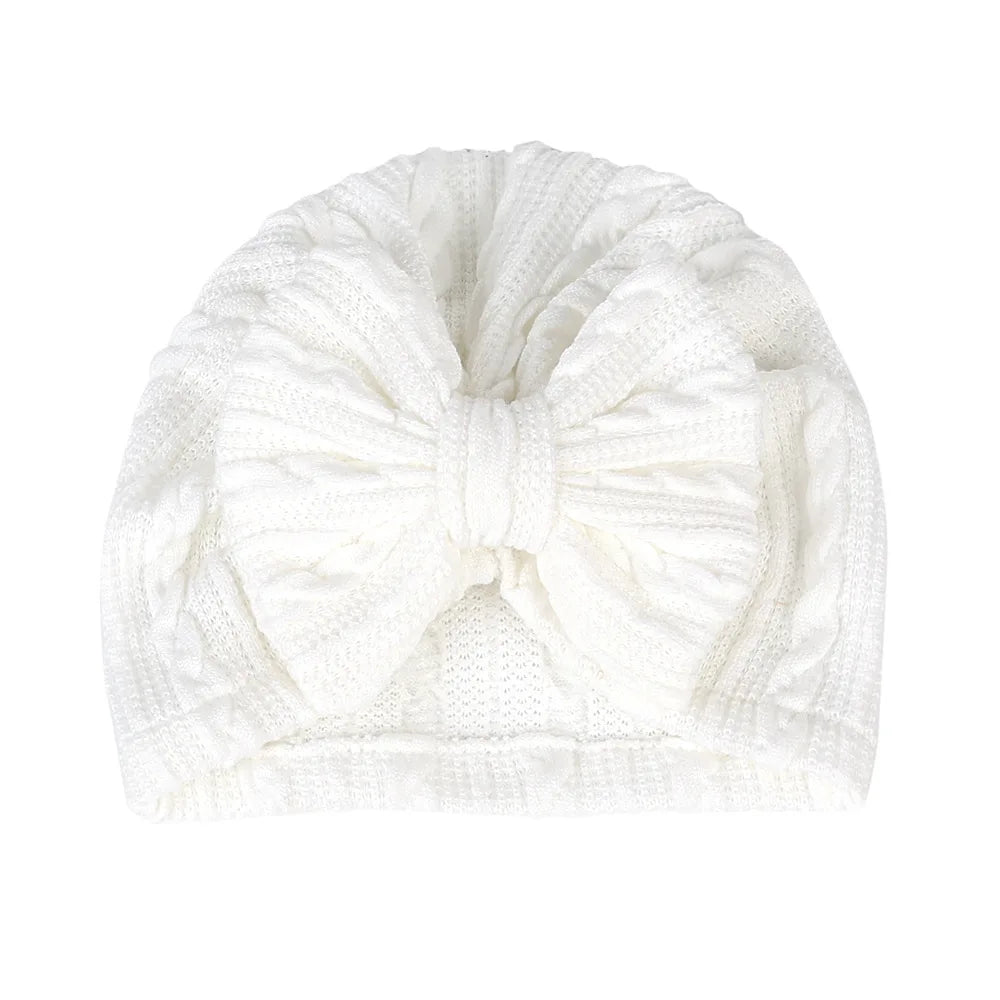 New Baby Hat For Newborn Infant Bows Turban Cap Autumn Winter Soft Baby Girl Bonnet Beanie Headwraps