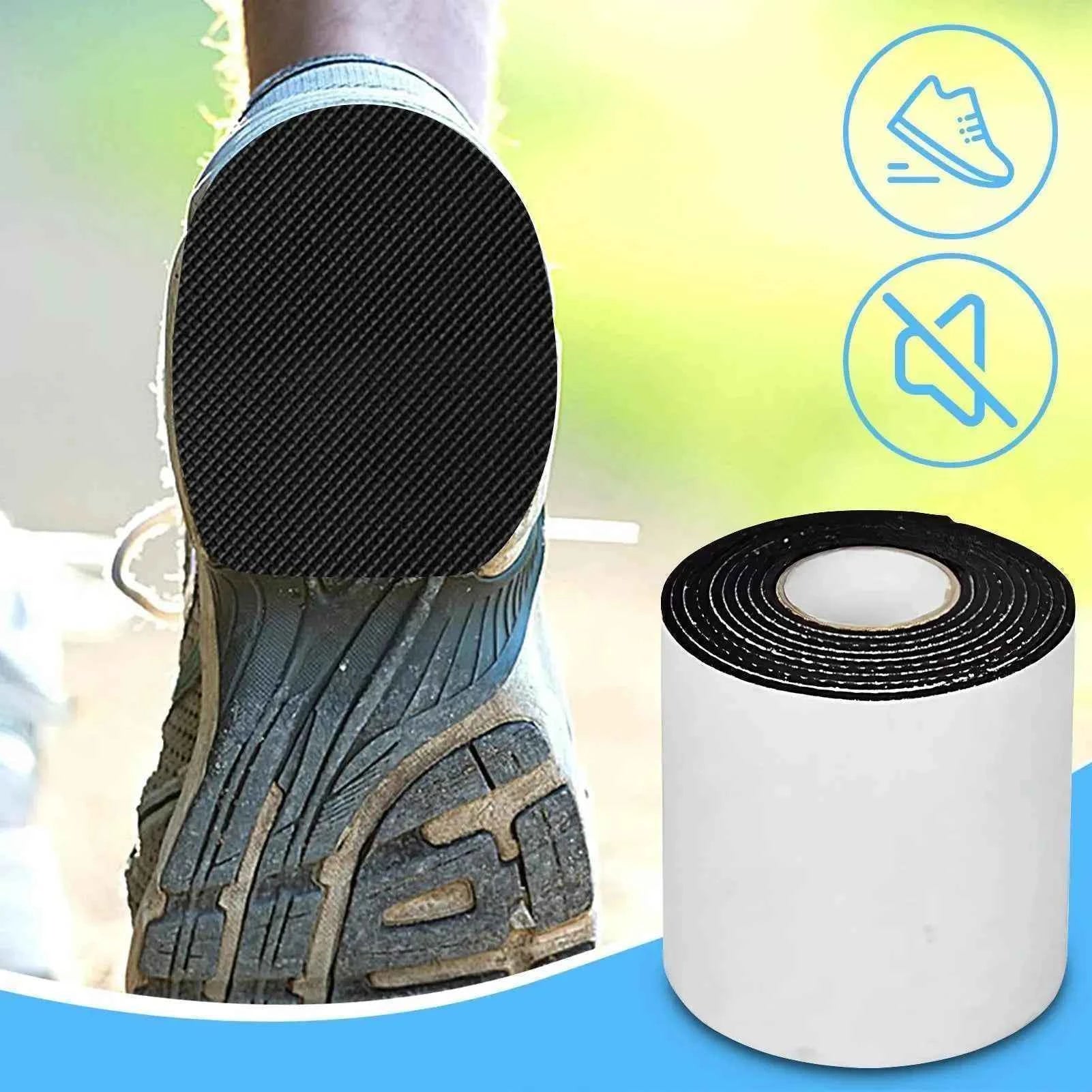 Anti Slip Shoe Grips Self-Adhesive Noise Reduction Tape Shoe Bottom Protector for Offices School Hospital High Heels Boots