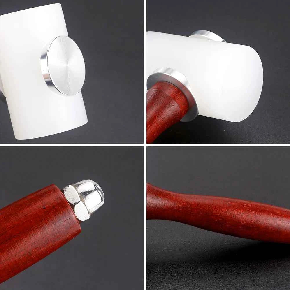 Leather DIY Carving Hammer Leathercraft Mallet Leather Work Sew Cowhide Rawhide Mallet Rubber Mallet for Flooring, Woodworking