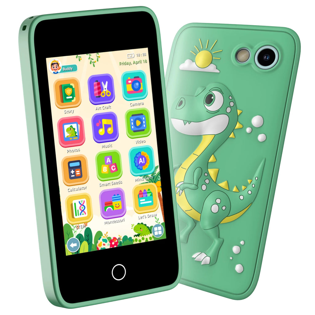 Kids' 3.97-inch Touch Screen Toddler Smart Phone Learning Toy, with Educational Games, High Capacity Children's Phone,Toy Phone